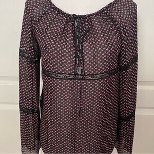 Chic Black and Pink Women's Blouse